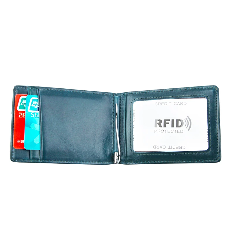 Бренд westкрик из натуральной кожи RFID Ретро минималистичные кошельки модные повседневные зажим для денег кошелек короткий кошелек