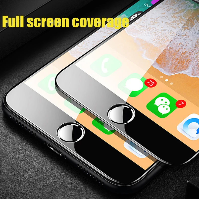 Шт. 1 шт. закаленное стекло экран протектор для iPhone 6 6s 7 8 6/6s/7/8 плюс X XR XS MAX полное