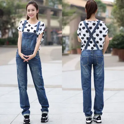 Free Shipping 2016 Fashion Long Pants Plus Size S-3XL Trousers Denim Bib Pants Loose Straight Casual Pants Jumpsuit And Rompers цена Free Shipping 2016 Fashion Long Pants Plus Size S-3XL Trousers Denim Bib Pants Loose Straight Casual Pants Jumpsuit And Rompers цены онлайн