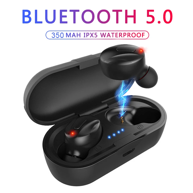 TWS 5 0 Bluetooth наушники мини беспроводные спортивные водонепроницаемые свободные