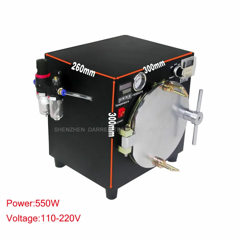 Черный Мини автоклав высокого давления наклейка OCA lcd удаление пузырей машина для обновление стекла