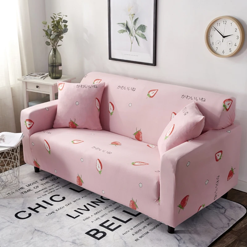Strawberry Pattern Sofa Dust Cover Multi size Simple Design Sofa Cover