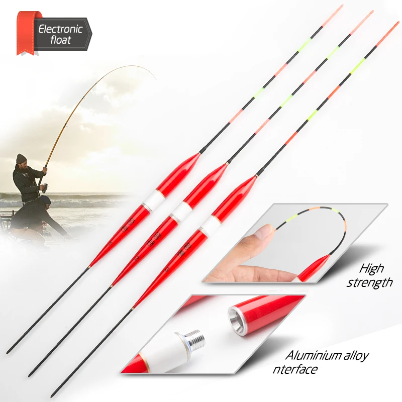  float Fishing Float LED Electric Float Light Fishing Tackle Luminous Electronic Float without battery (13)