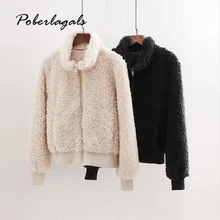 Зимние осеннее пальто vestidos Для женщин флис из искусственного меха Повседневное свободные куртки для Для женщин куртка пальто верхняя одежда женский пиджак пальто