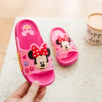 

2019 Spring New Fashion Children Slippers Cute Cartoon Mickey Slippers Summer Boys Girls Beach Slippers Home Kids Shoes