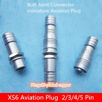 

1PCS AP032 XS6 2/3/4/5Pin 6mm Male & Female Butt Joint Connector miniature Aviation Plug M6 Circular Socket+Plug