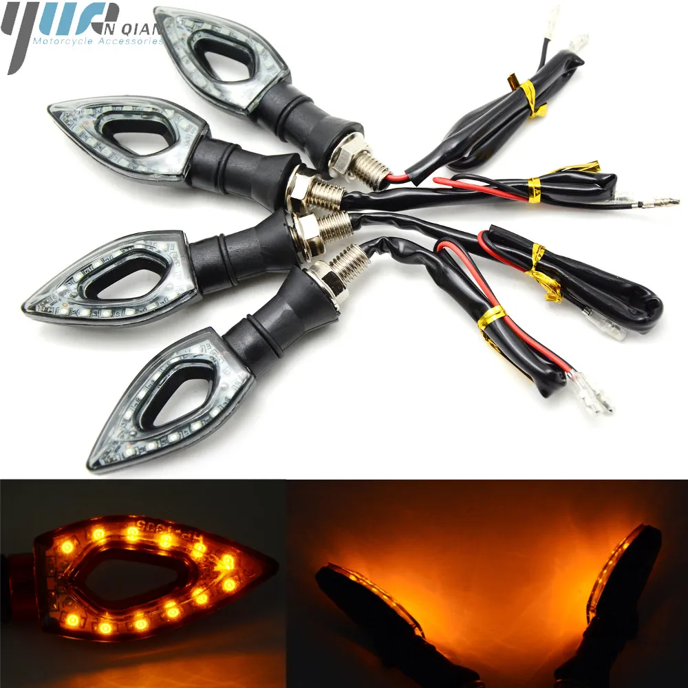 For YAMAHA KAWASAKI Z250 Z800 Z1000 z750 ninja250 18V LED Universal Motorcycle Motorbike Turn Signal Indicators Light Lamp Bulb