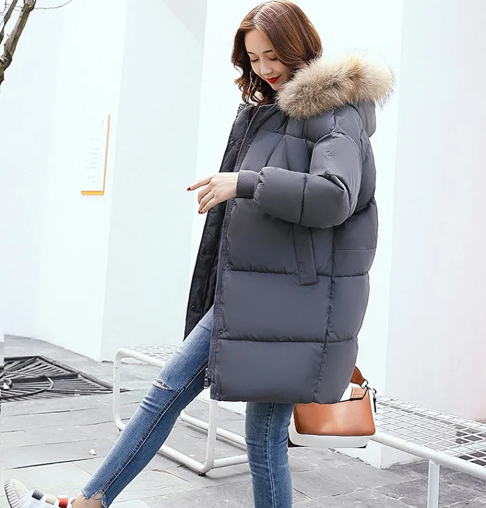 2017 winter hot sales hooded  jacket women clothing cotton + size 3 xl warm coats street fashion wind coat  women+24
