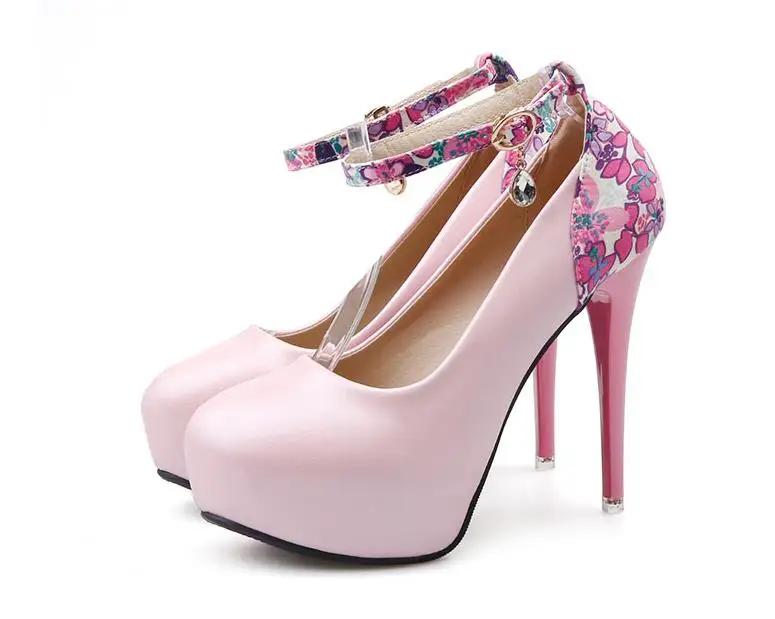 

Spring and Autumn of 2017 New Pin Water Drill Buckle Round Head Shallow Princess Shoe Shallow Shallow Shoe Fine-Heeled High Heel