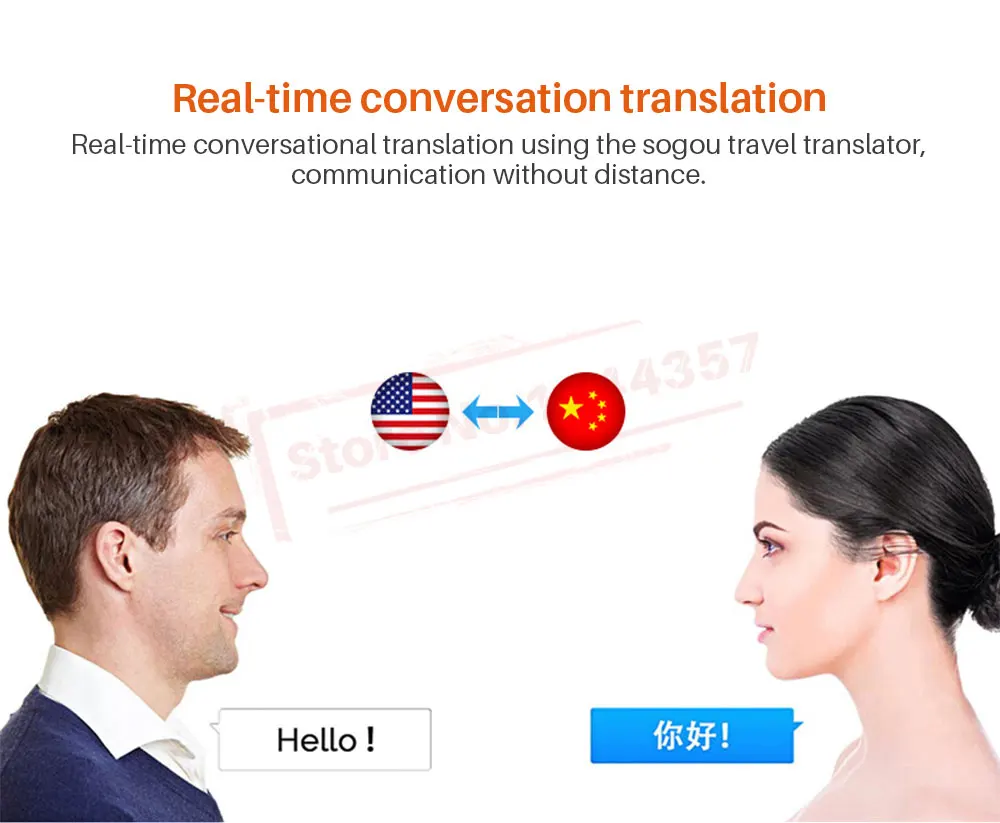 Sogou голосовой переводчик Портативный Смарт 42 языковой перевод 3," сенсорный экран и картинка в режиме реального времени двусторонний офлайн перевод