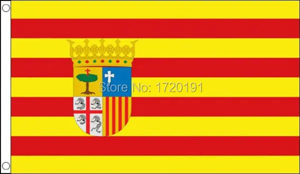 ARAGON FLAG 5 x 3 Aragonese Regional Spain Spanish Flags