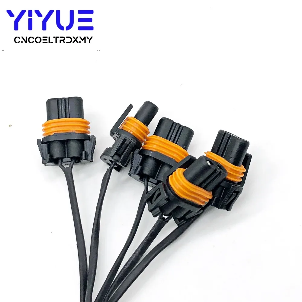 5pcs 9006 Bulb Socket Extension Wire Power Plug Adapter Connector