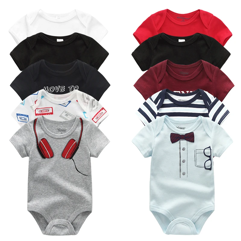 

2019 5PCS/Lot Baby Boy Clothes Newborn Unicorn Girls Clothing Bodysuits Baby Girl Clothes Girl Dress Cotton Roupas de bebe