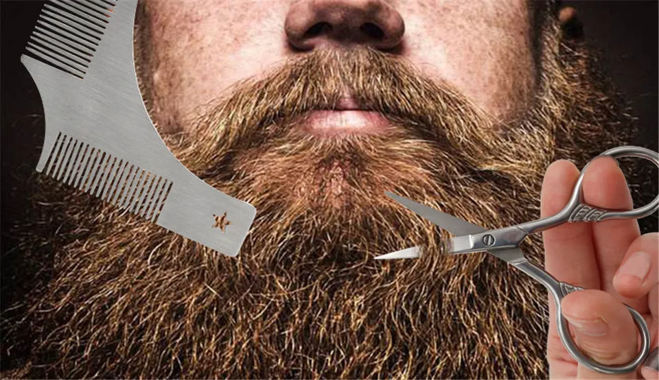 Cesto, Мужская металлическая бритва, ножницы, форма для бороды, шаблон для укладки, расческа, стиль бороды, набор, кабана, щетка для мужчин, набор для ухода за бородой, набор с подарочной коробкой