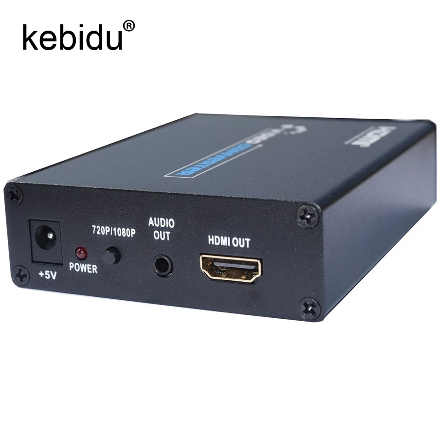 

Kebidu 1080P SCART To HDMI Converter Splitter AV Signal Adapter HD Receiver TV DVD 5V EU/US Power Supply