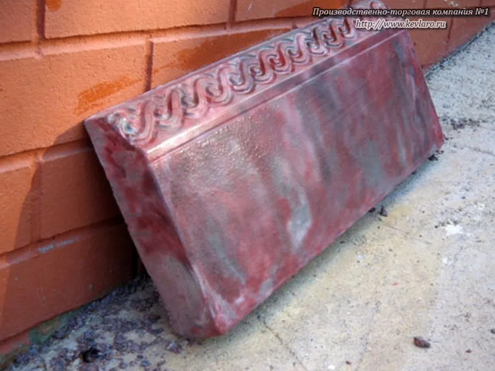 

Plastic molds for concrete Border stone for garden "Byzantium" Plaster Stone Tiles Hard ABS Plastic Decor Garden