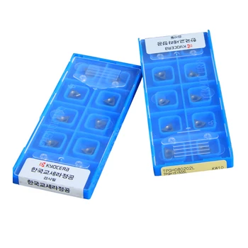

10PCS TPGH110302L KW10 TPGH110304L KW10 Kyocera CNC Blade lathe cutting tools CNC carbide cutting tool inserts