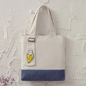 

Canvas tote bag of good quality for women ladies going shopping carry shoulder bag Zipper