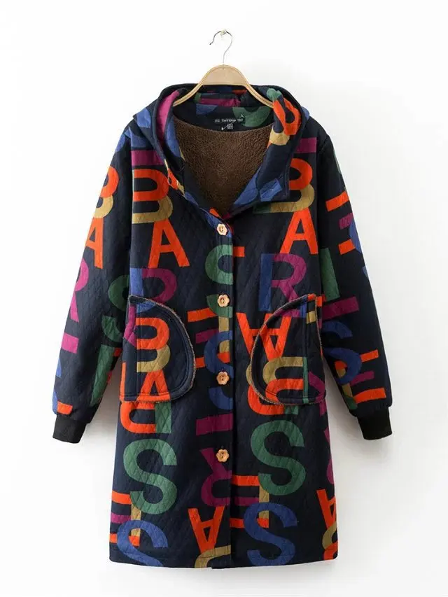 

winter women loose fit coat fashion cute parkas hooded jacket overcoat medium casual plus size Cashmere down overcoat snowear