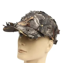 Gorra táctica militar de camuflaje con hoja biónica, sombrero de caza de camuflaje del ejército, sombrero oculto de francotirador, gran oferta