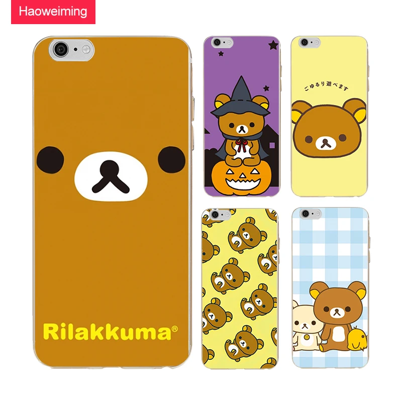 Прекрасный Rilakkuma силиконовый чехол для huawei P8 P9 P10 P20 плюс Y5 Y7 Y9 Honor 6A 9 10 Nova 2 Коврики