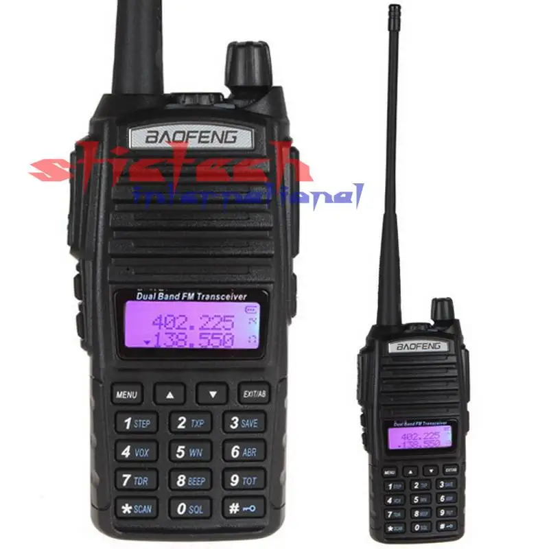

by dhl or ems 20pcs Walkie Talkie UHF+VHF 136-174MHZ+400-520MHZ 5W 128CH Two Way Radio BaoFeng UV-82