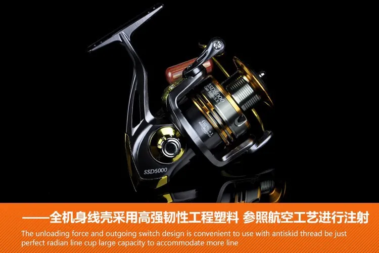 Molinete de Pesca Carretel de Pesca Bobinas de Água 5000 6000 7000 Surf Casting Rocha Roda Atração Aborda Salgada 11bb 1000 2000 3000 4000 9 High Quality Esporte e Lazer