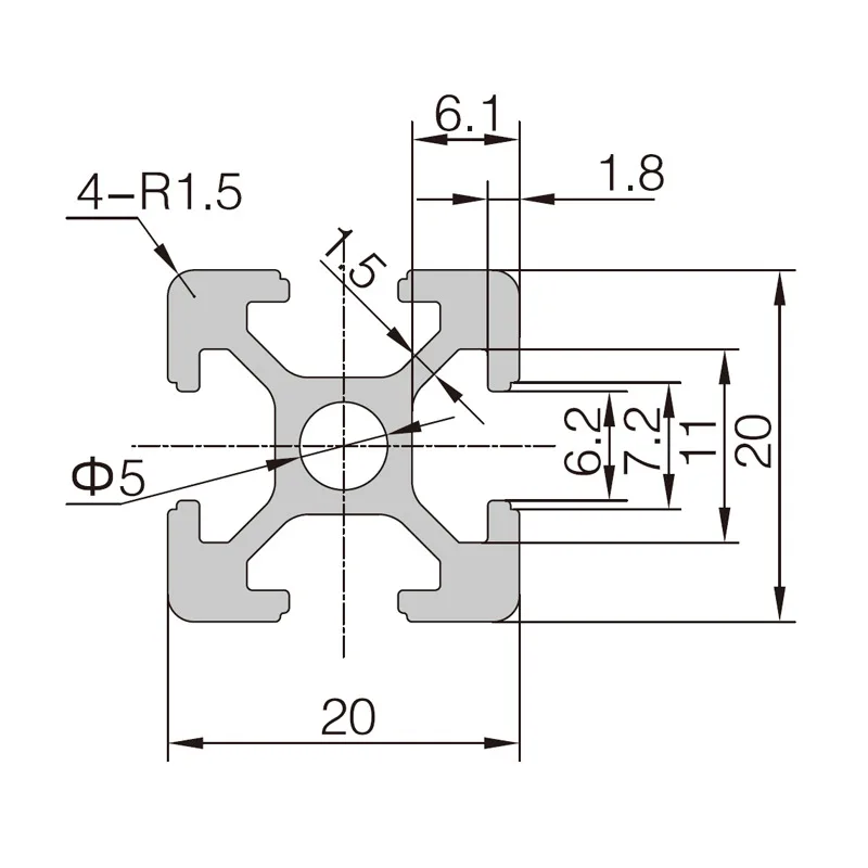 Aluminum Extrusions 2020 2040 