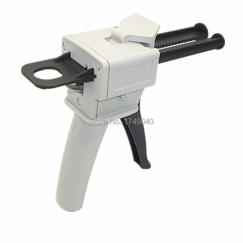 

50ml Two Component AB Glue Dispensing Gun Caulking Cartridge Dispenser Mixed 1:1 And 2:1 AB Epoxy Glue Gun Applicator Glue Tool