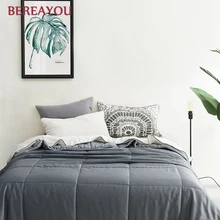 Luxury Summer Quilts 60S Tencel Solid White Red Gray Bed Quilts Soft Air Conditioner Blanket For Boys Kids Adult King Bedspread