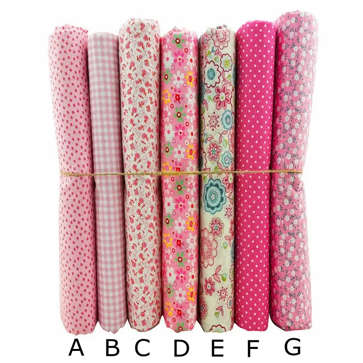 

Pink Collection 100% Cotton Sewing Fabric, Diy Cloth for Patchwork Tilda Tissue sold by bundle or half meter