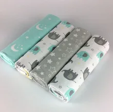 NEW color 4pcs/pack 100%cotton flannel receiving baby blanket newborn colorful cobertor baby bedsheet supersoft blanket 76x76cm