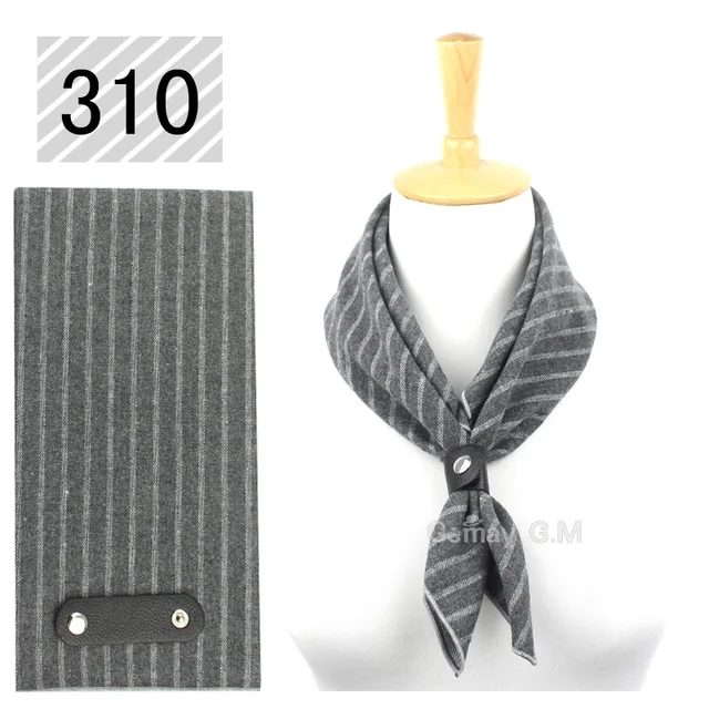 Autumn Winter Scarf Women Casual Cotton Mens Scarves 60*60 cm Square Striped Hanky Wrap Fashion Pocket Square For Party 310