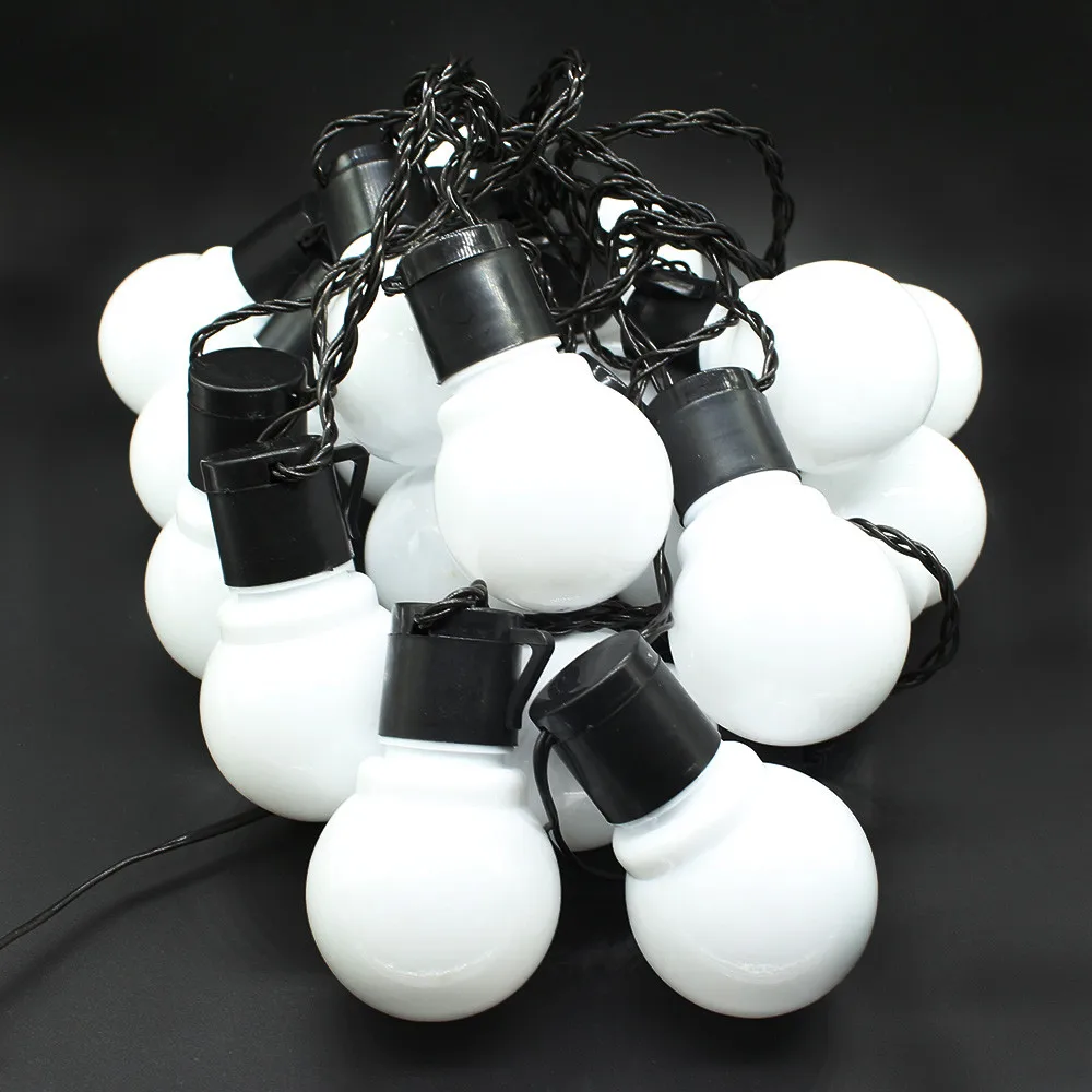 

Tanbaby 10M 38leds LED Light Strings Two Color Light Bulb EU or US Plug Outdoor Christmas Party Holiday Decoration