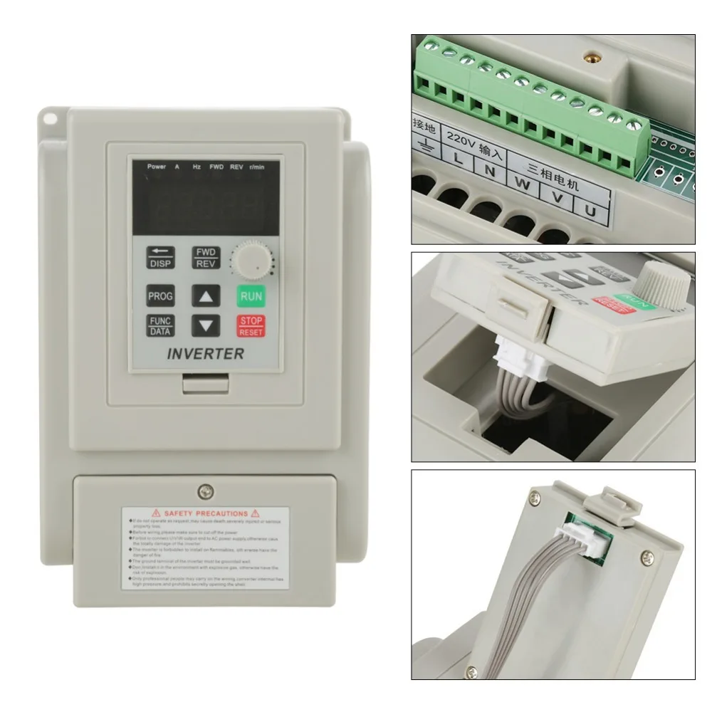 

AC 220V Frequency Converter 1.5KW Variable Frequency Drive Converter VFD Speed Controller Converter Inversorde Onda Senoidal