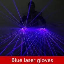 Синие фиолетовые лазерные перчатки, индивидуальные креативные сценические реквизиты, вечерние лазерные перчатки, снаряжение для танцев для музыкального фестиваля