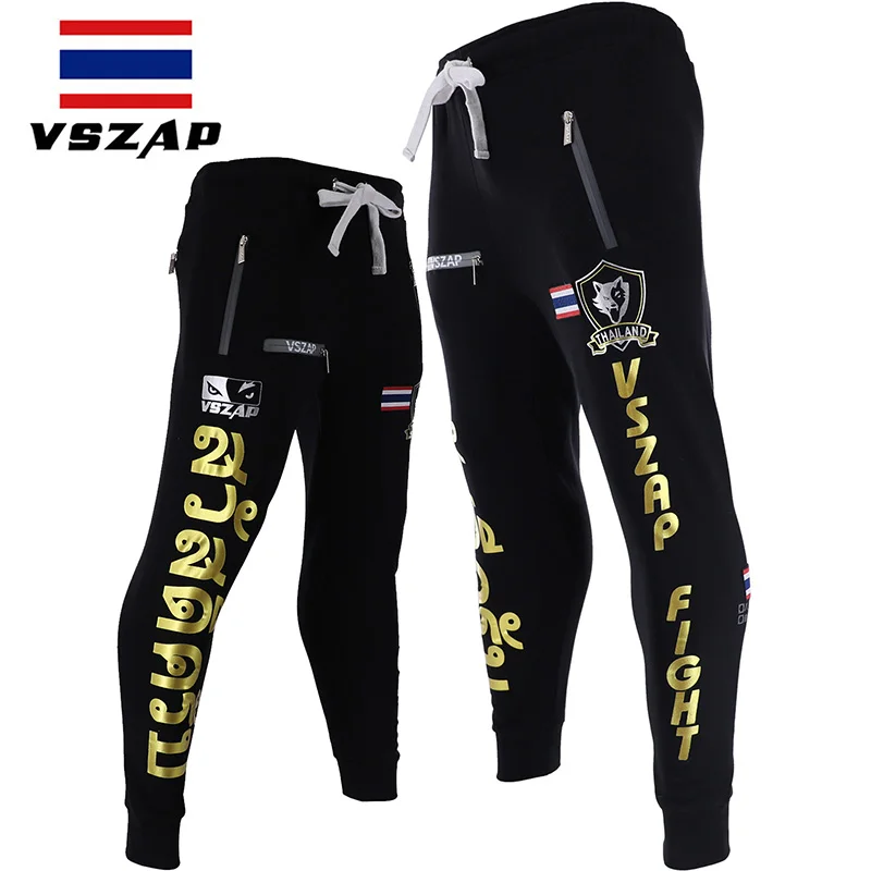 Мужские спортивные шорты VSZAP тренировочные и брюки MMA Муай Тай боксерские штаны