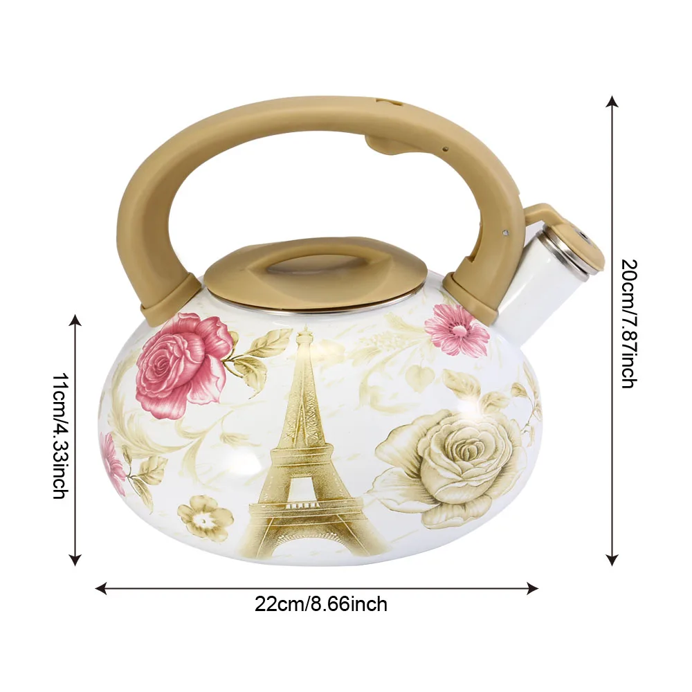 Чайник кухонный эмалированный с электромагнитными трубками 3 2 л|water kettle|teapot