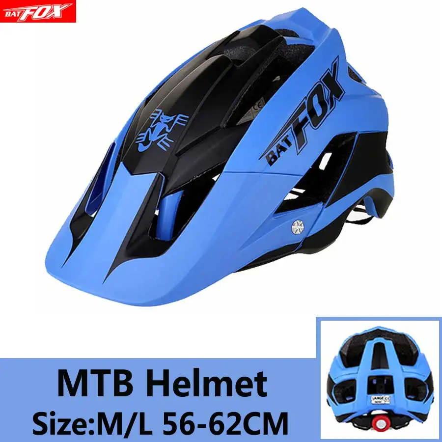 KINGBIKE велосипедный шлем со съемным козырьком Casco Ciclismo матовый черный велосипедный дорожный горный MTB шлем Мужской Женский шлем - Цвет: J-659-Blue