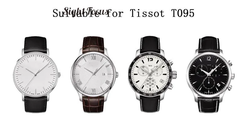 19 20 мм(пряжка 18 мм) 1853 Ремешки для наручных часов Tissot Quickster T095 Ремешки для наручных часов Мужские Ремни Браслеты Для Tissot Starfish T065