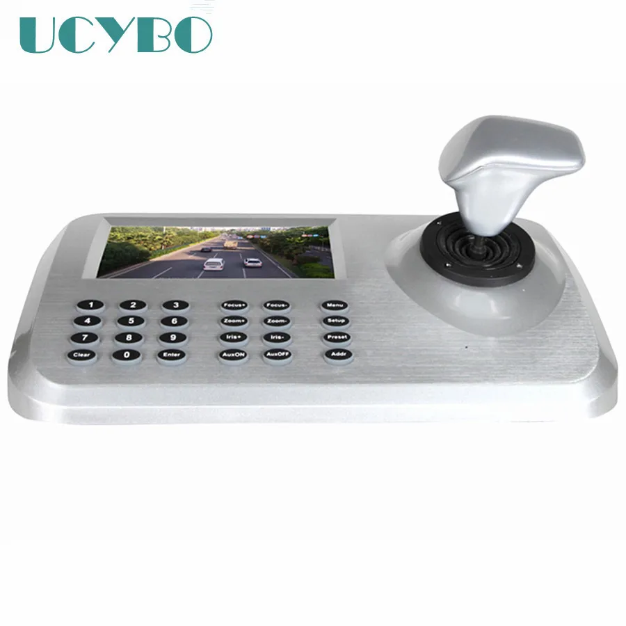 

5" LCD ONVIF IP PTZ Keyboard 3D Joystick controller for IP High Speed Dome Camera HD Network PTZ Keyboard Controller RJ45 HDMI