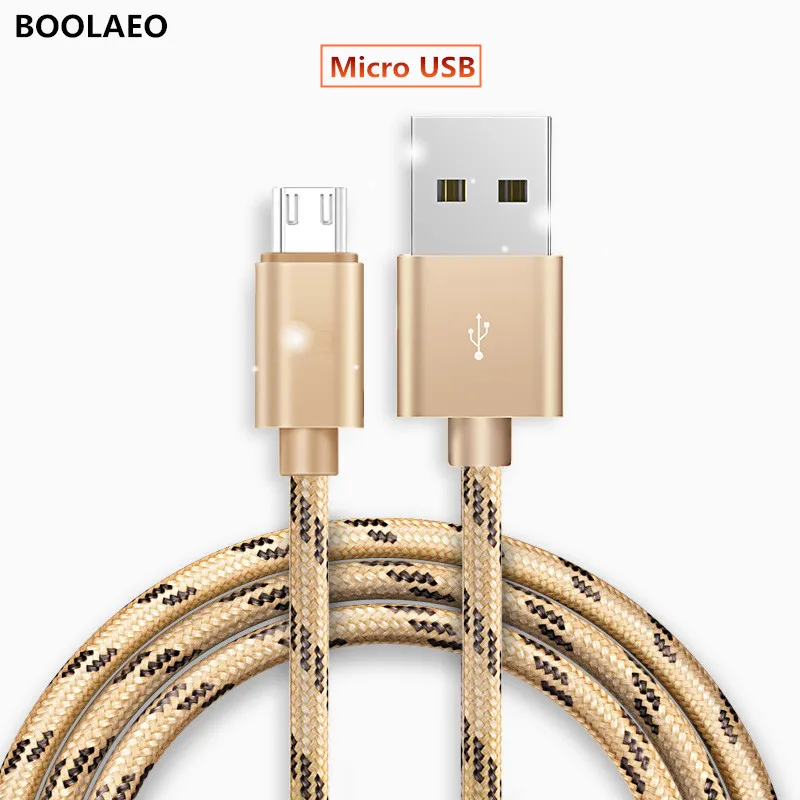 Нейлоновый Micro Зарядка через usb кабель для передачи данных samsung Galaxy S7 S6 huawei p10 Xiaomi