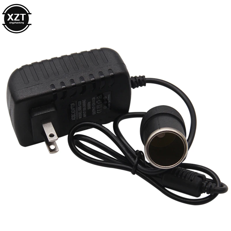 Mini 2a 110/220 v ac para dc 12 v 24 w isqueiro do carro interruptor de alimentação chargering adaptador soquete carregador