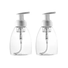 2 шт. 250 мл бутылки с насосом прозрачные пластиковые прочные многоразовые лосьон массажные масла мыло шампуни диспенсер для путешествий