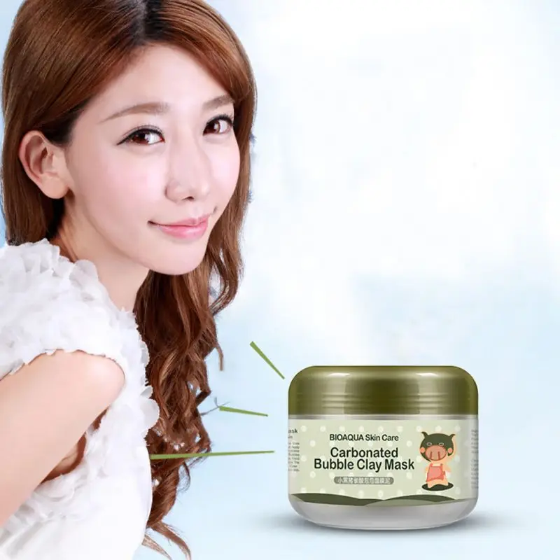

New Arrival 1pcs High Quality Deep Pore Cleansing Clay Mask Carbonated Bubble Anti-Acne Moisturizing Face Mask M2