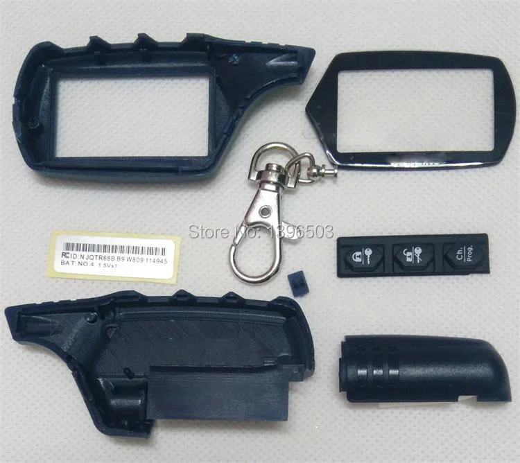 

Wholesale B9 Case Keychain for Russian Version 2 way LCD Remote Control Key Fob Chain Twage Starline B9 B6 A91 A61