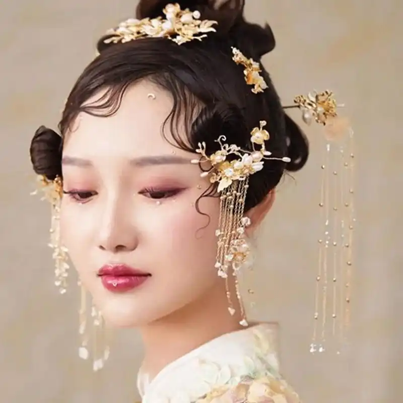 Chinese Bride Headwear Phoenix Crown Wedding Dress Hairs Wear
