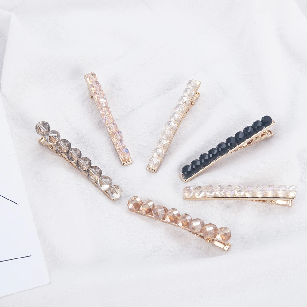 New Rhinestone Hair Pins Hair Clip Hair Comb Bobby Pin Barrette Hairpin Headdress Women Crystal Wedding Party Hair Jewelry Gift