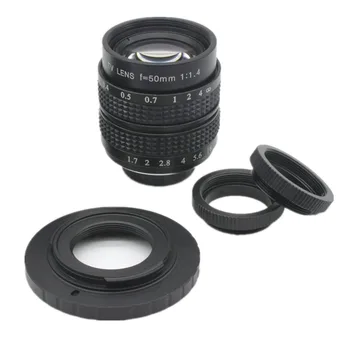 

50mm F1.4 CCTV TV Movie lens+C Mount+Macro ring for Sony E Mount Nex-5T Nex-3N Nex-6 Nex-7 5R A6300 A6100 A6000 A6500 A5000