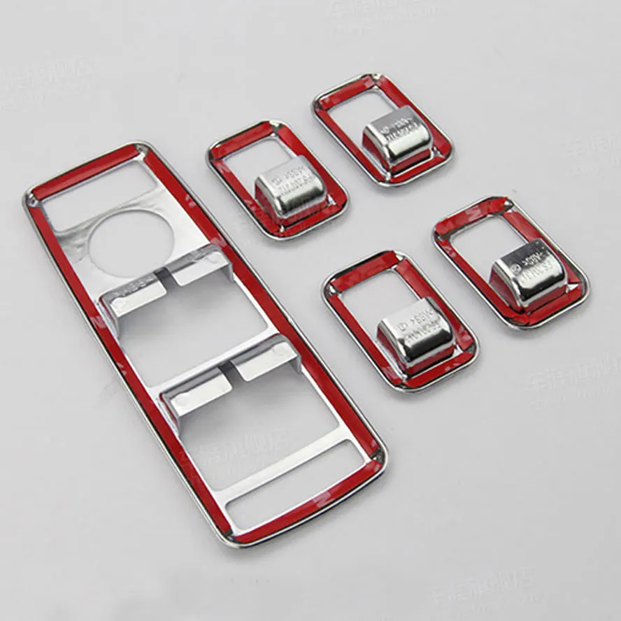 

Chrome Window Car Interior Trim Lift Switch Button Covers Cover For GLK ML E Class A180 CLS500 GL550 GLK350 A200 B180 B250 C250